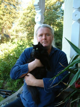 Keving and black cat